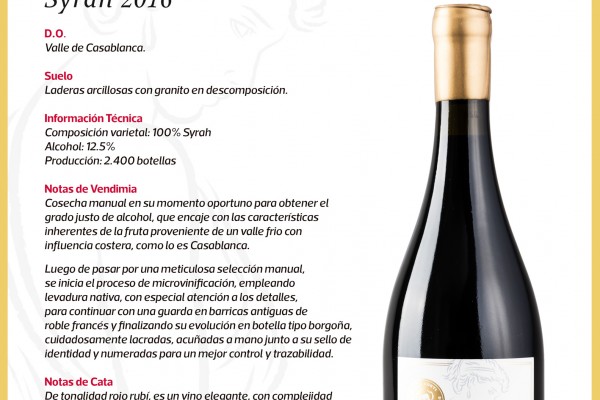 Aurelia, Syrah 2016. Casa Curti